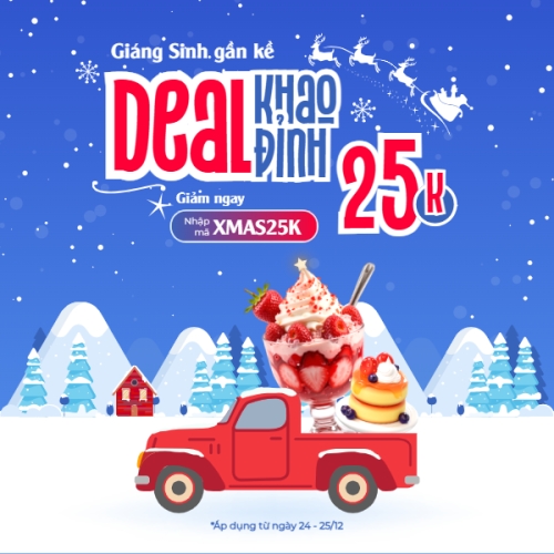 Giáng sinh gần kề khao Deal đỉnh