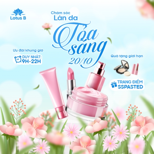20/10, Ngày phụ nữ Việt Nam, Vietnamese Women's Day, phụ nữ, sự kiện, event, mỹ phẩm, làm đẹp, beauty, hiện đại, modern, hoa lá