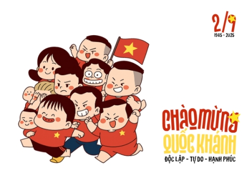 Việt Nam, lễ hội, 2/9, Quốc Khánh, dễ thương, cute, chibi, hoạt hình, cartoon