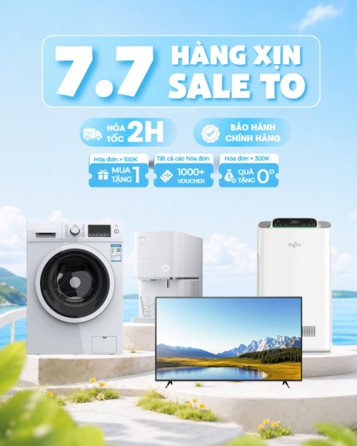 7.7 hàng xịn sale to