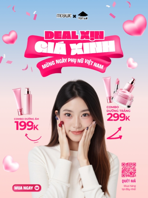 20/10, Ngày phụ nữ Việt Nam, Vietnamese Women's Day, phụ nữ, sự kiện, event, mỹ phẩm, làm đẹp, beauty, hiện đại, modern