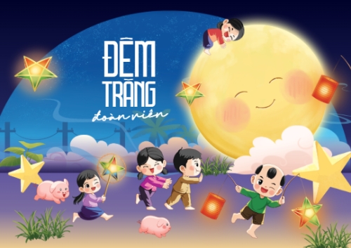 Trung thu, Tết Đoàn Viên, mid-autumn festival, sự kiện, event, dễ thương, cute, chibi, hoạt hình, cartoon	 — 1