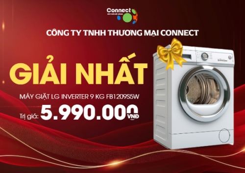Trao thưởng máy giặt
