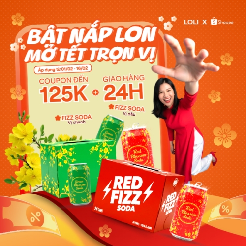 Bật nắp lon mở tết trọn vị