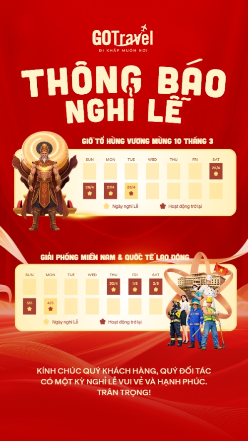 Thông báo nghỉ lễ 2026