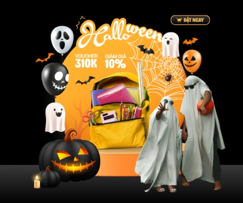 Halloween, lễ hội ma quái, balo, thời trang, fashion, sự kiện, event, dễ thương, cute, chibi, hoạt hình, cartoon