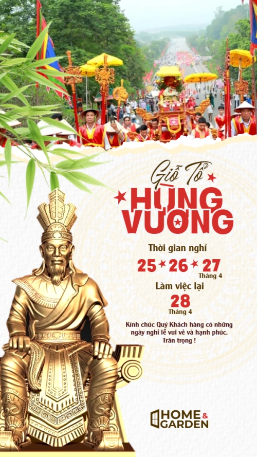Thông báo nghỉ lễ Giỗ tổ Hùng Vương 2026
