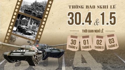 Lịch nghỉ lễ 30/4-1/5