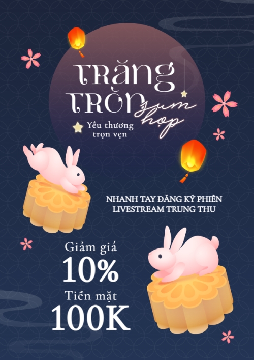 Trung thu, Tết Đoàn Viên, mid-autumn festival, sự kiện, event, lễ hội, festival, sale, giảm giá, dễ thương, cute