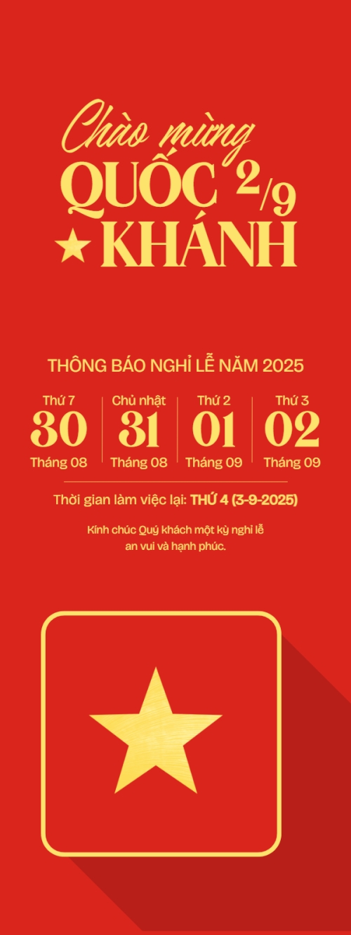 2/9, Quốc Khánh, lễ hội, thông báo, lịch nghỉ, Việt Nam, sự kiện, event, hiện đại, modern