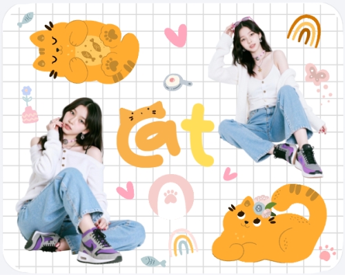 Mèo, cat, cô gái, girl, động vật, cá nhân, personal style, chibi, cartoon, hoạt hình, dễ thương, cute