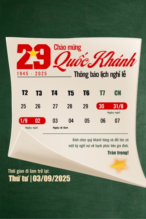 2/9, Quốc Khánh, lễ hội, thông báo, lịch nghỉ, Việt Nam, sự kiện, event, hiện đại, modern