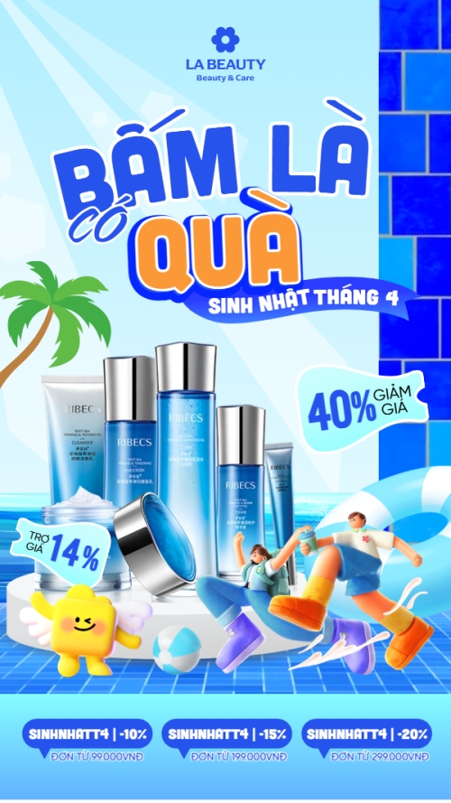 Bấm là có quà sinh nhật tháng 4