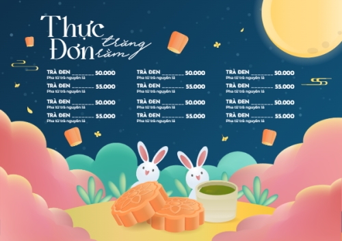 Trung thu, Tết Đoàn Viên, mid-autumn festival, nước uống, drink, ẩm thực, food, dễ thương, cute, chibi, hoạt hình, cartoon