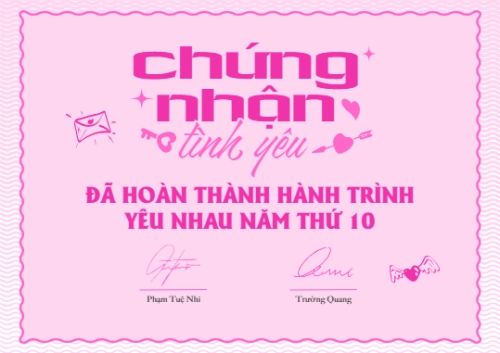 Chứng nhận tình yêu