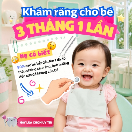 Khám răng cho bé