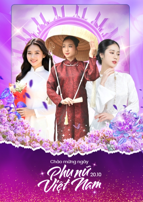 20/10, Ngày phụ nữ Việt Nam, Vietnamese Women's Day, phụ nữ, sự kiện, event, thông báo, chúc mừng, mỹ phẩm, làm đẹp, beauty, hiện đại, modern, hoa lá