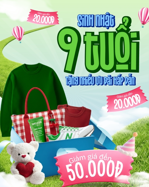 Giảm giá sinh nhật