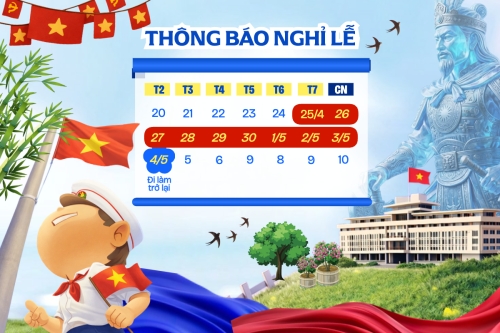 Lịch nghỉ lễ 30.4 -1.5, Giỗ tổ Hùng Vương