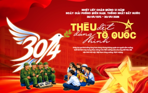 Thêu dệt dáng hình Tổ quốc 30/4