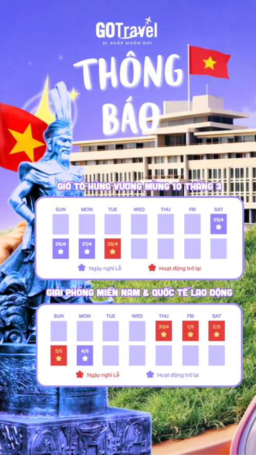 Thông báo nghỉ lễ 2026
