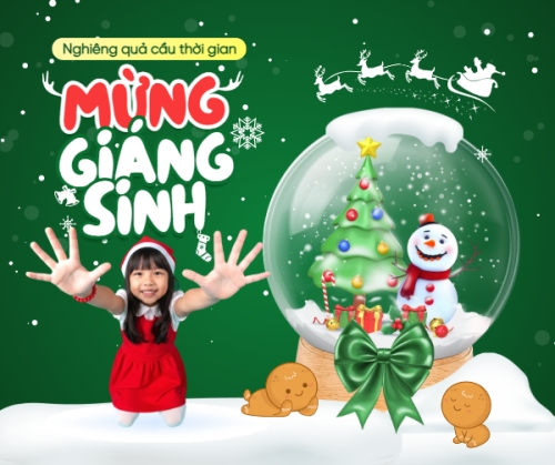 Nghiêng quả cầu thời gian mừng giáng sinh