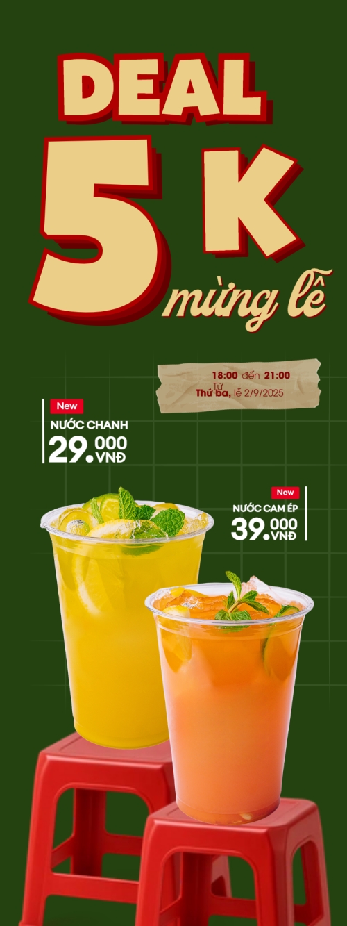 2/9, Quốc Khánh, lễ hội, Việt Nam, nước uống, juice, giải khát, F&B, drink, cổ điển, vintage, retro, classic