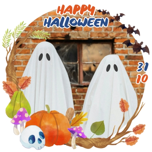 Halloween, lễ hội ma quái, sự kiện, event, dễ thương, cute, chibi, hoạt hình, cartoon