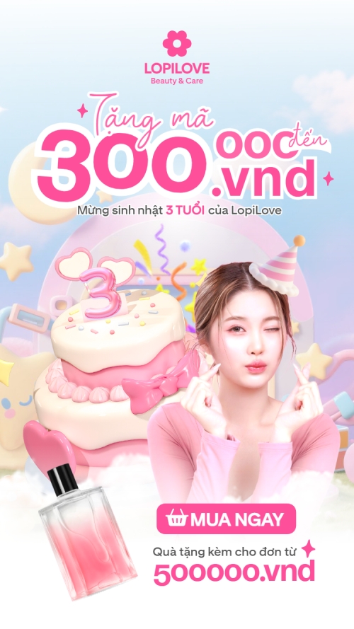 Tặng mã đến 300000vnd mừng sinh nhật