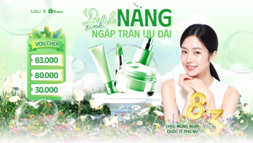 Da xinh cho nàng ngập tràn ưu đãi 8/3