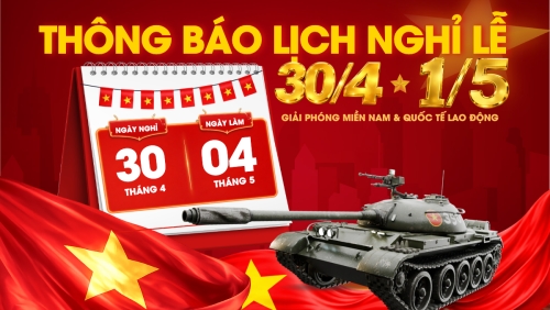 Lịch nghỉ lễ 30/4-1/5