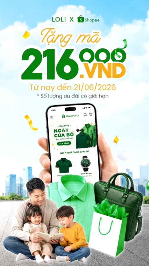 Tặng mã mừng ngày của cha 21.6