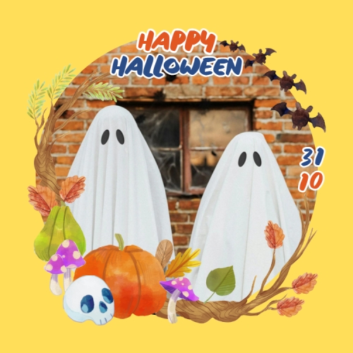 Halloween, lễ hội ma quái, sự kiện, event, dễ thương, cute, chibi, hoạt hình, cartoon