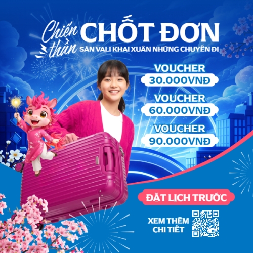 Chiến thần chốt đơn săn vali khai xuân những chuyến đi