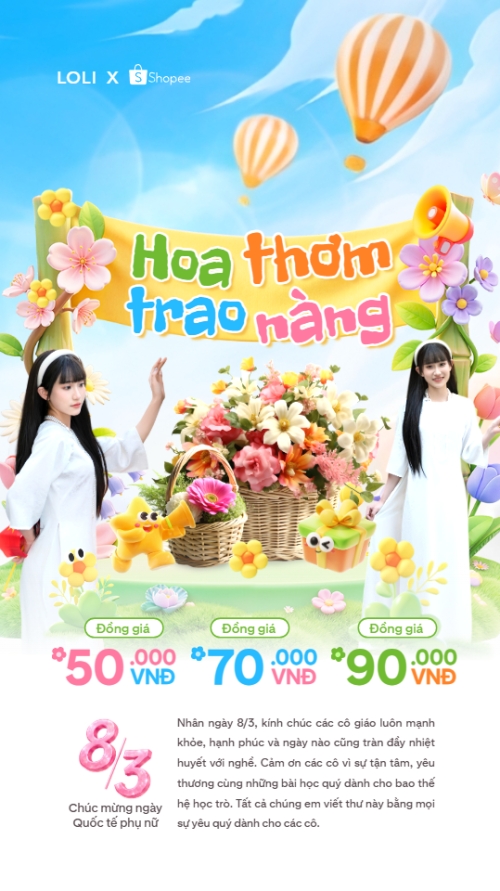 Hoa thơm trao nàng