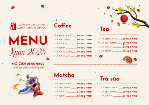 Tết, Xuân, Ất tỵ, năm 2025, 2025, nước uống, juice, giải khát, F&B, drink
