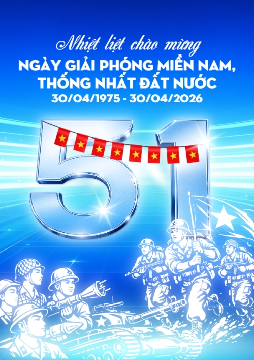 Nhiệt liệt chào mừng ngày Giải phóng miền Nam, thống nhất đất nước
