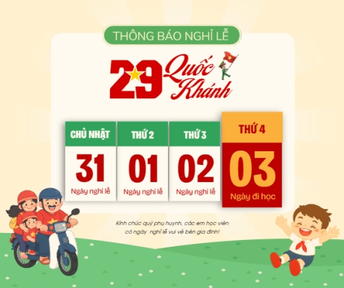 2/9, Quốc Khánh, lễ hội, thông báo, lịch nghỉ, Việt Nam, sự kiện, dễ thương, cute, chibi, hoạt hình, cartoon