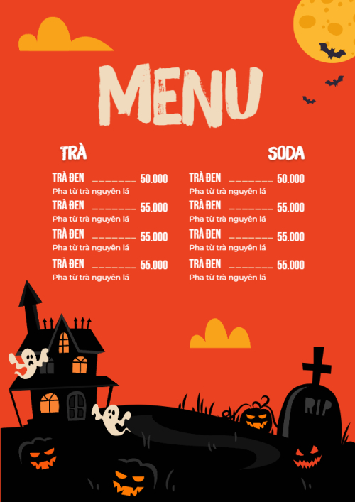 Halloween, nước uống, juice, giải khát, F&B, drink