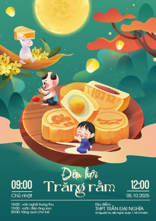 Trung thu, Tết Đoàn Viên, mid-autumn festival, sự kiện, event, dễ thương, cute, chibi, hoạt hình, cartoon