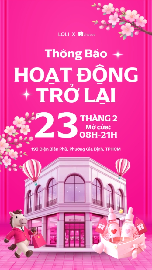 Thông báo hoạt động trở lại