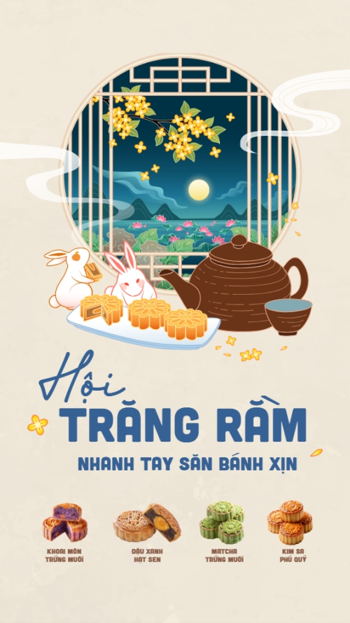 Trung thu, Tết Đoàn Viên, mid-autumn festival, sự kiện, event, lễ hội, festival, ẩm thực, food, bánh trung thu, cute, dễ thương