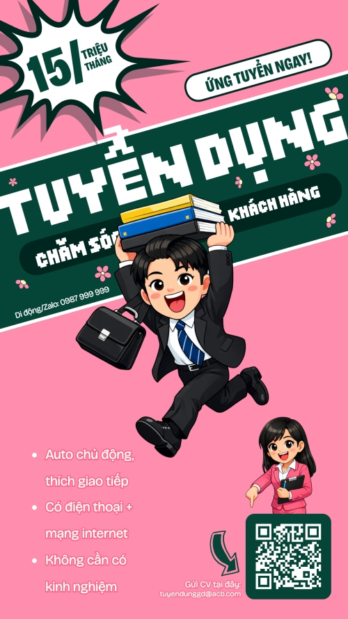 Tuyển dụng chăm sóc khách hàng
