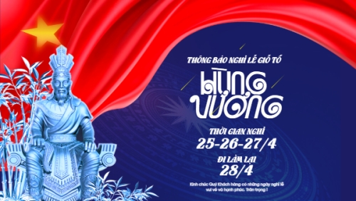 Thông báo nghỉ lễ Giỗ tổ Hùng Vương 2026