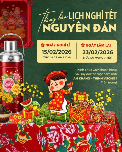 Thông báo nghỉ tết Nguyên Đán
