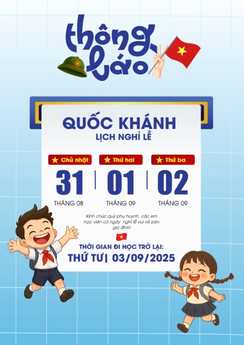 2/9, Quốc Khánh, lễ hội, thông báo, lịch nghỉ, Việt Nam, sự kiện, dễ thương, cute, chibi, hoạt hình, cartoon