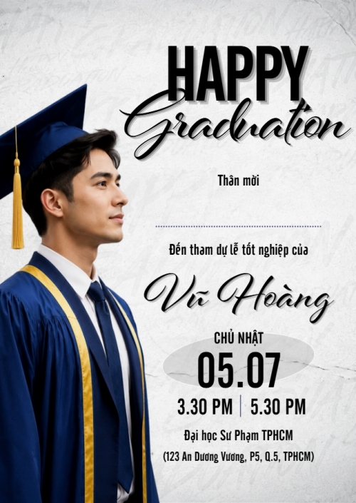 Thư mời tốt nghiệp