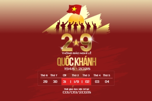 2/9, Quốc Khánh, lễ hội, thông báo, lịch nghỉ, Việt Nam, sự kiện, event, hiện đại, modern