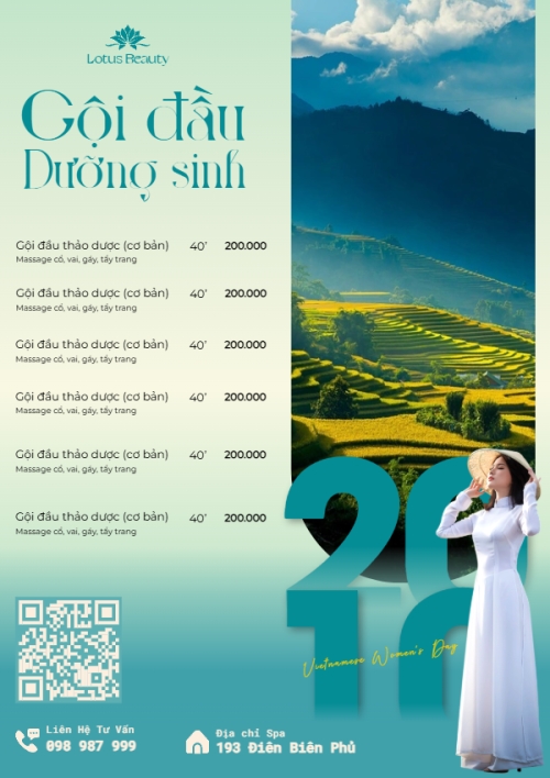 20/10, Ngày phụ nữ Việt Nam, Vietnamese Women's Day, phụ nữ, sự kiện, event, mỹ phẩm, làm đẹp, beauty, hiện đại, modern