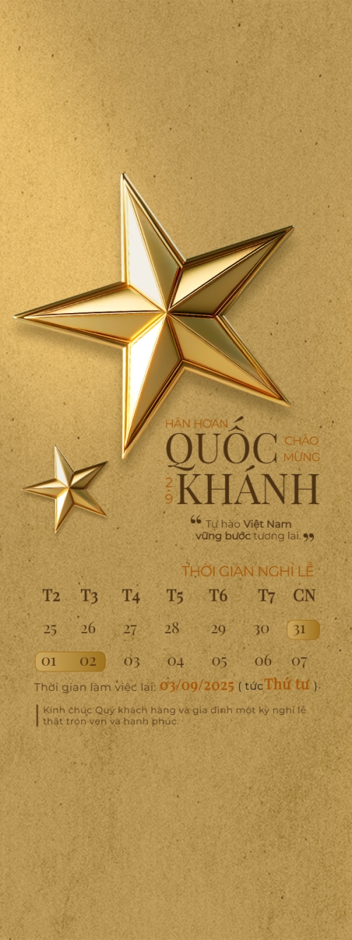 2/9, Quốc Khánh, lễ hội, thông báo, lịch nghỉ, Việt Nam, sự kiện, event, hiện đại, modern
